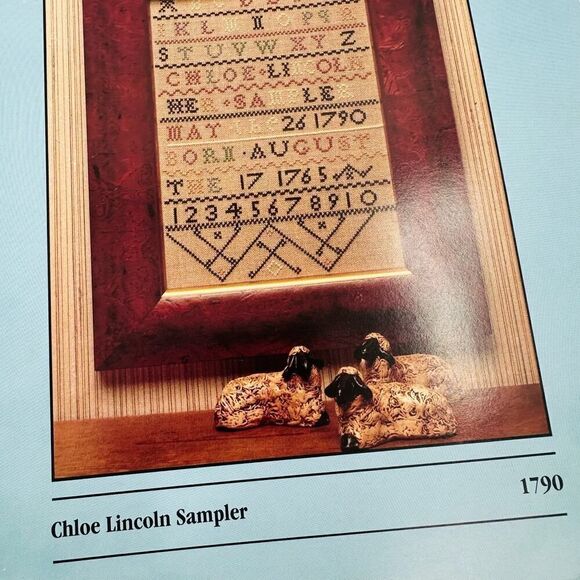 SHEEPISH DESIGNS Sampler Lot Cross stitch Patterns 1 4 5 7 Sarah E. Pope Sampler - Picture 10 of 16